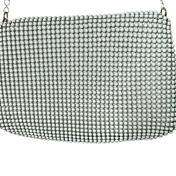 ANTHROPOLOGIE FIONA Rare Beaded Evening Bag Chain Strap Crossbody or Clutch - Picture 4 of 12